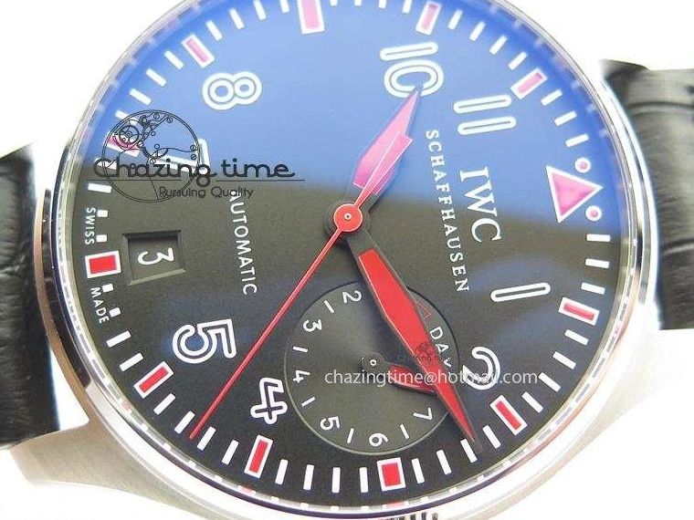 MIROTIME 0101 RelaxedFit Big Pilot Real PR IW500435 “Muhammad Ali” ZF Best Edition On Black Leather Strap A 7295